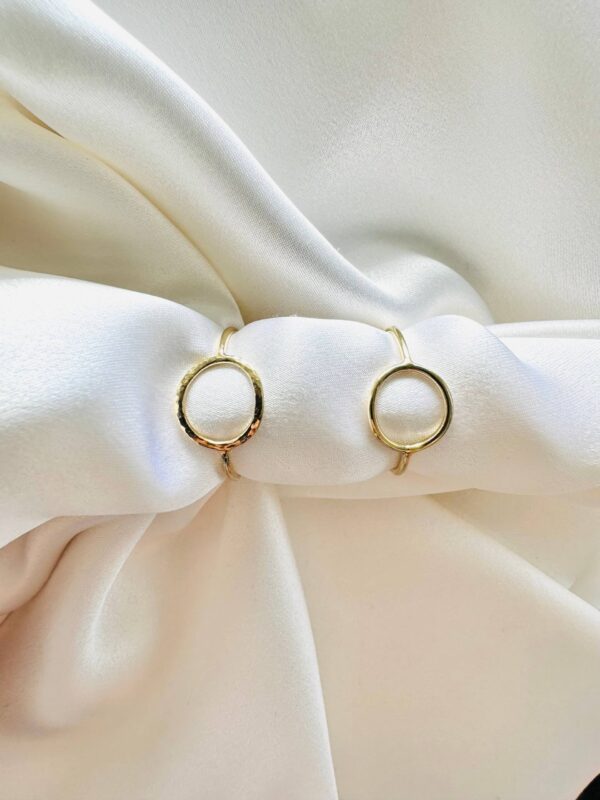 Bague Cercle Lisse Martelée