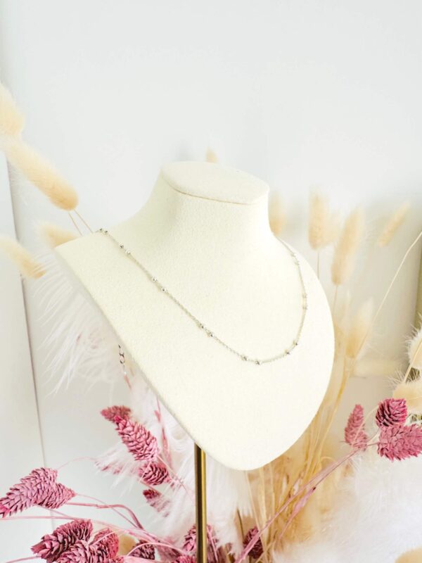 Collier Argent chaine boules