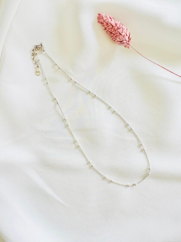 Collier Argent chaine boules