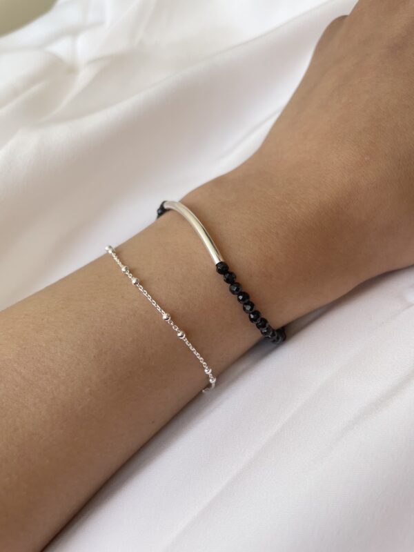 Bracelet Agate Noire - Image 3