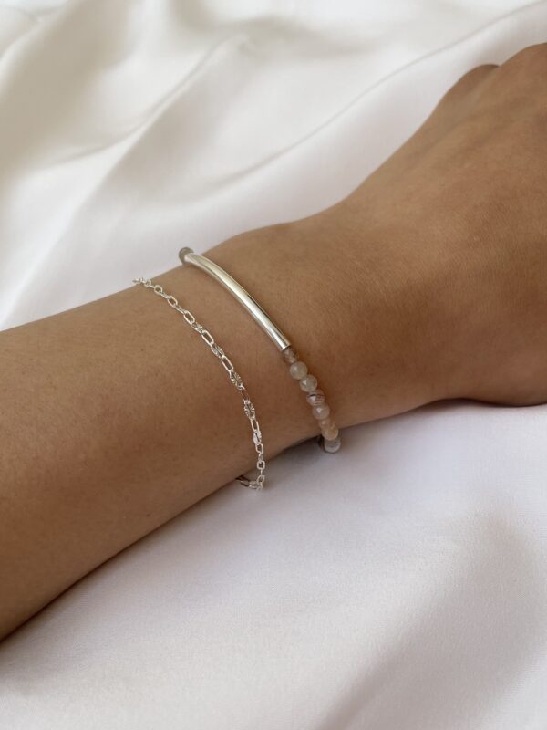 Bracelet Pierre de Lune Peach - Image 2