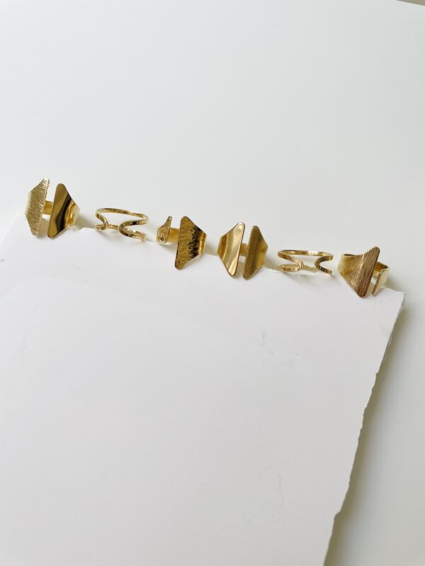 Bague L'Asymétrique Martelée - Image 3