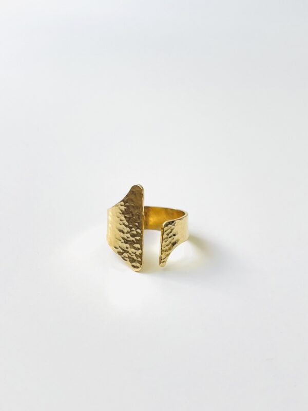Bague L'Asymétrique Martelée - Image 2